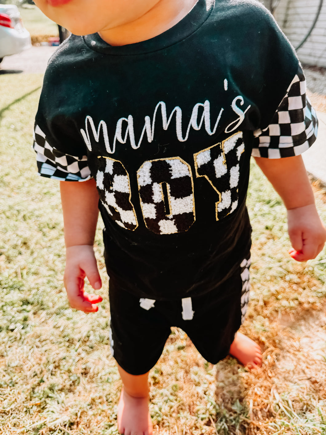 Mama’s Boy Checkered Set